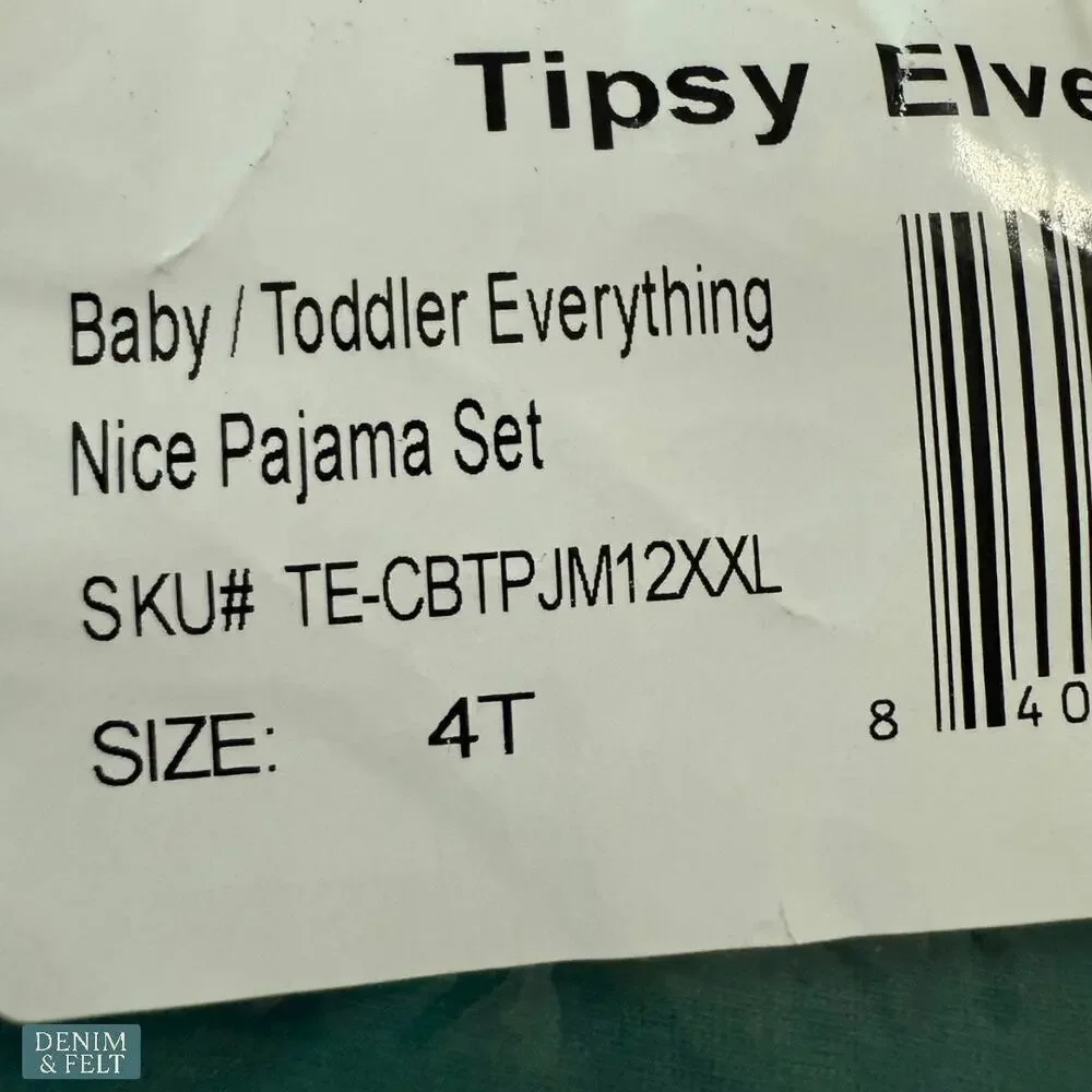 Tipsy Elves‎ Everything Nice Gingerbread Pajama Set Holiday Christmas Sleepwear